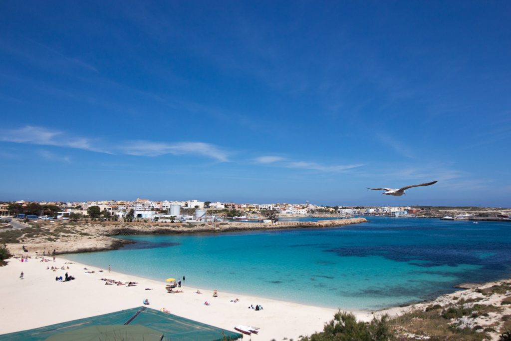 Spiaggia della Guitgia a Lampedusa