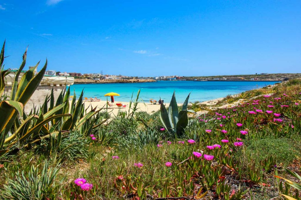 Spiaggia della Guitgia a Lampedusa