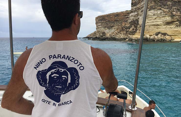 Barca Nino Paranzoto a Lampedusa