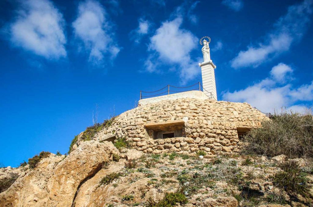 Statua della Madonna di Porto Salvo a Lampedusa