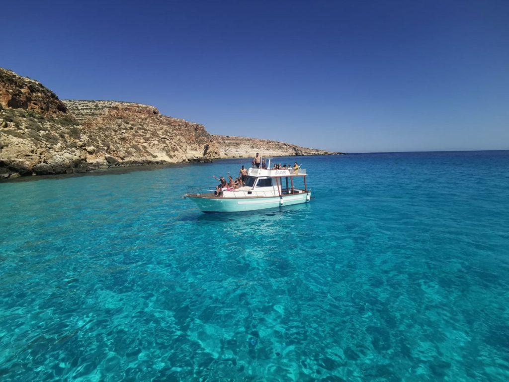 Gita in Barca Gamar a Lampedusa